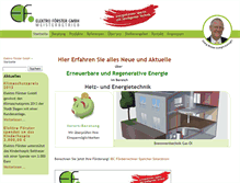 Tablet Screenshot of elektro-foerster-gmbh.de
